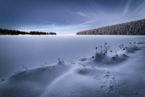 Lac Servières sous la neige © Rafael Coutinho
