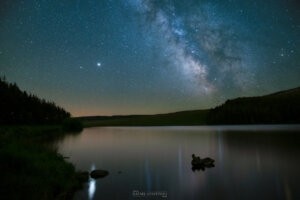 Voie lactée au lac Servières © Rafael Coutinho