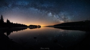 Voie lactée au lac Servières © Rafael Coutinho